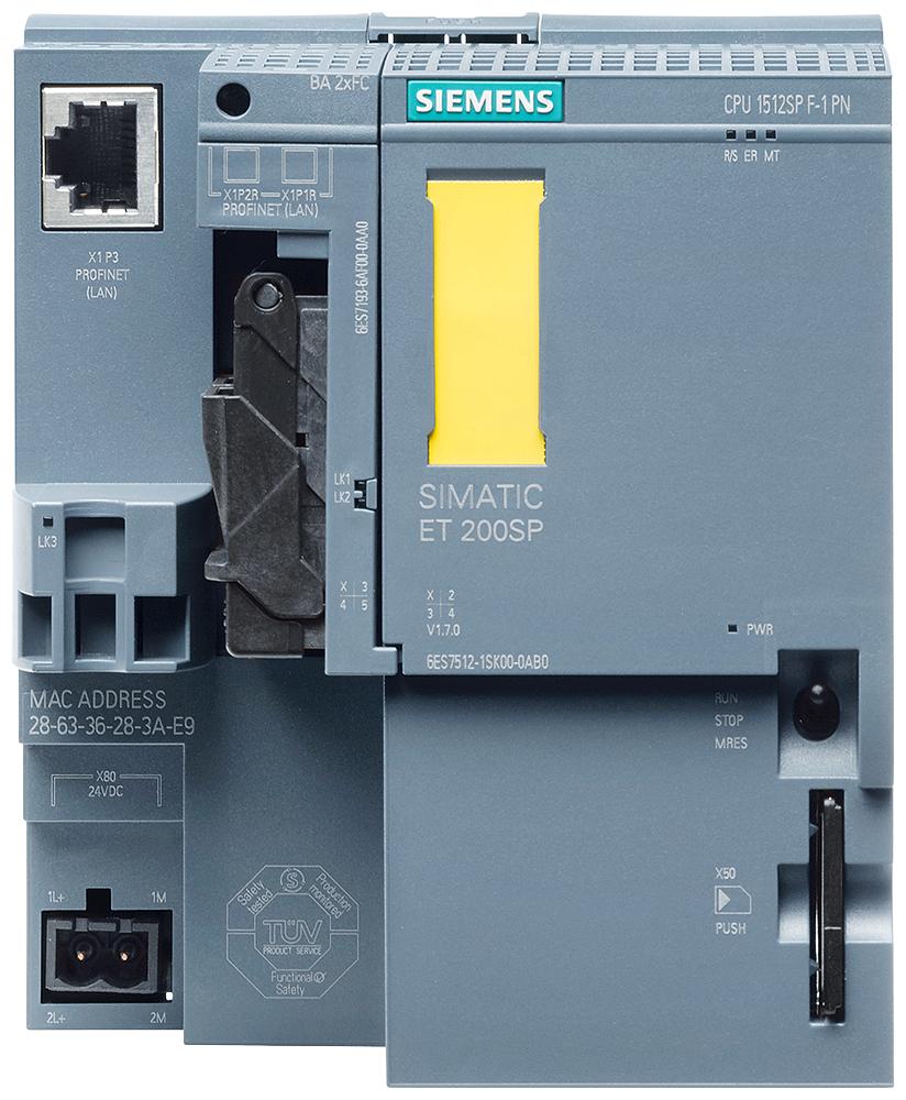 Процессор центральный CPU 1512SP-1 PN ДЛЯ ET 200SP 6ES7512-1DK01-0AB0 Siemens 6ES7512-1DK01-0AB0
