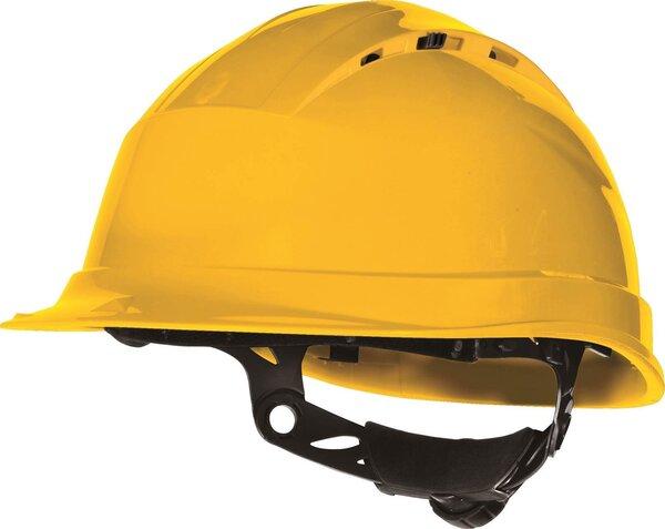 Каска жёлтая с храповиком Helmet yellow